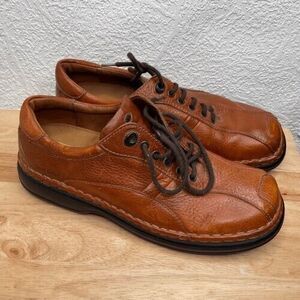 Joseph Seibel Lace Up Oxford Dress Shoes Men Size 45/US12 Brown Pebble Leather